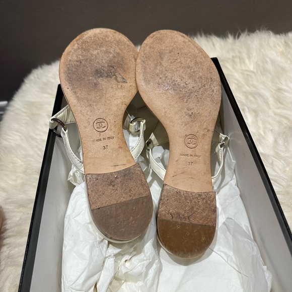 Chanel Sandals 🤍 size 37, worn, original box - Picture 6 of 6